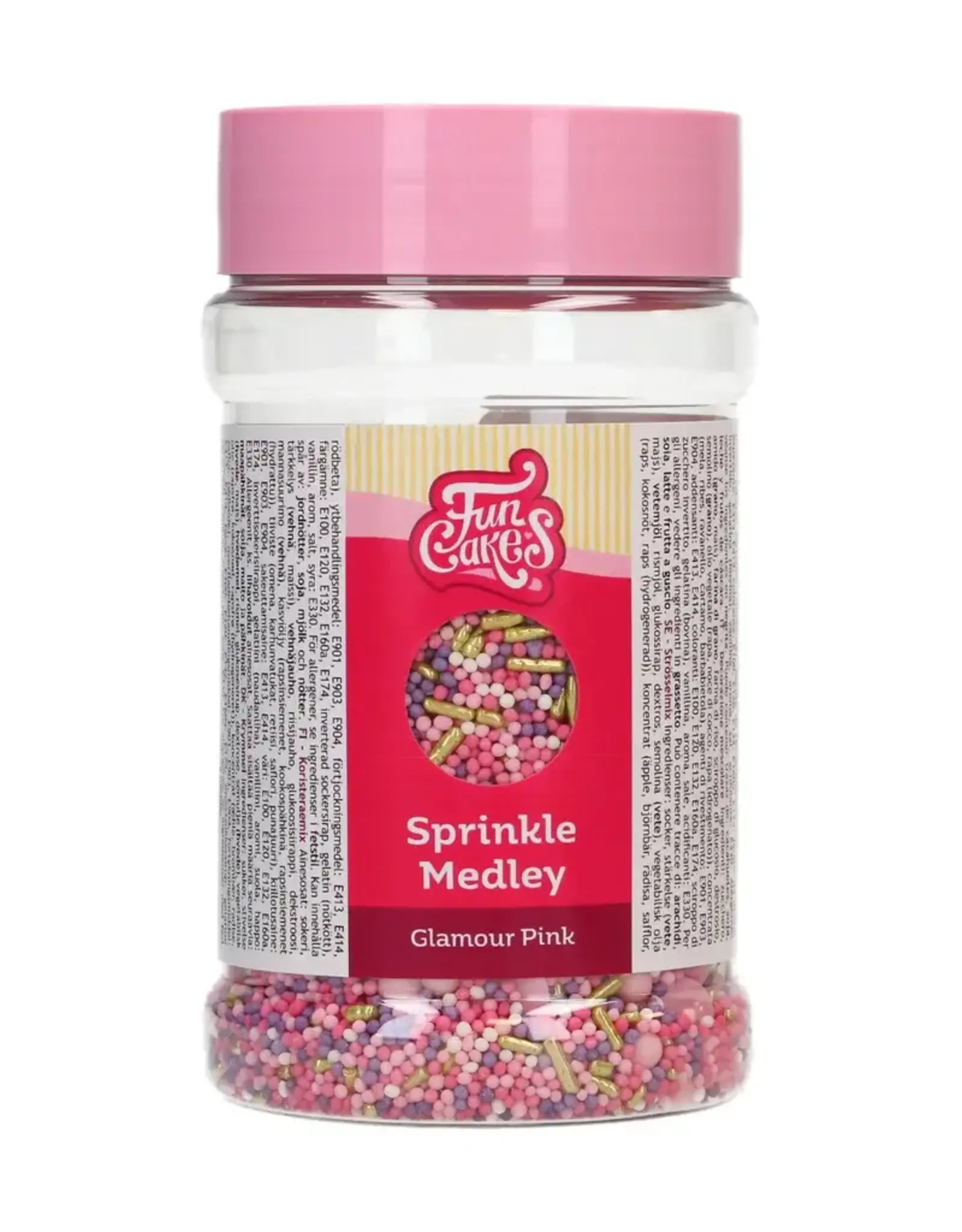 FunCakes FunCakes Sprinkle Medley Glamour Pink 180 g