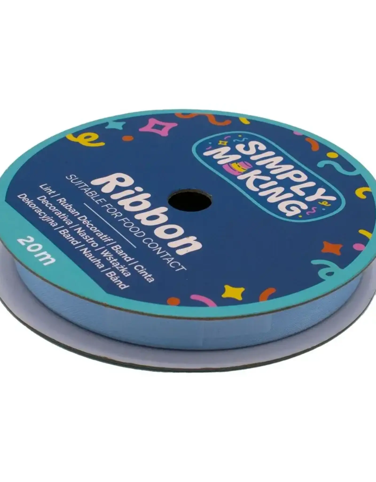 Simply Making Simply Making Taartlint Babyblauw 12 mm x 20 m