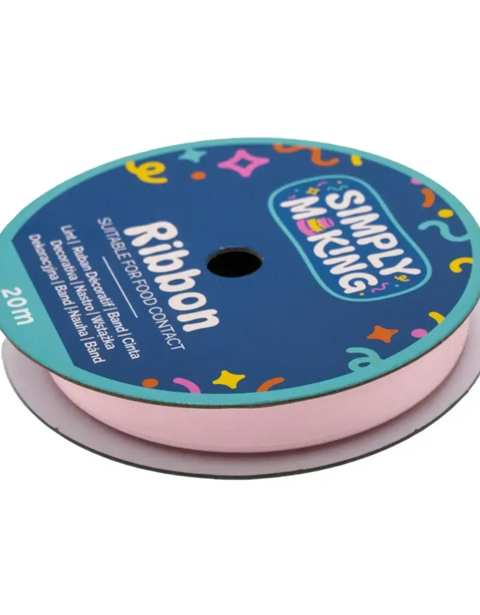 Simply Making Simply Making Taartlint Babyroze 12 mm x 20 m