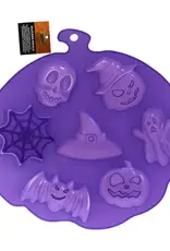 Wilton Wilton Siliconen Mould Geest/Heksenhoed/ Vleermuis/Pompoen/ Doodskop/Spinnenweb Wilton Wilton Siliconen Mould Geest/Heksenhoed/ Vleermuis/Pompoen/ Doodskop/Spinnenweb