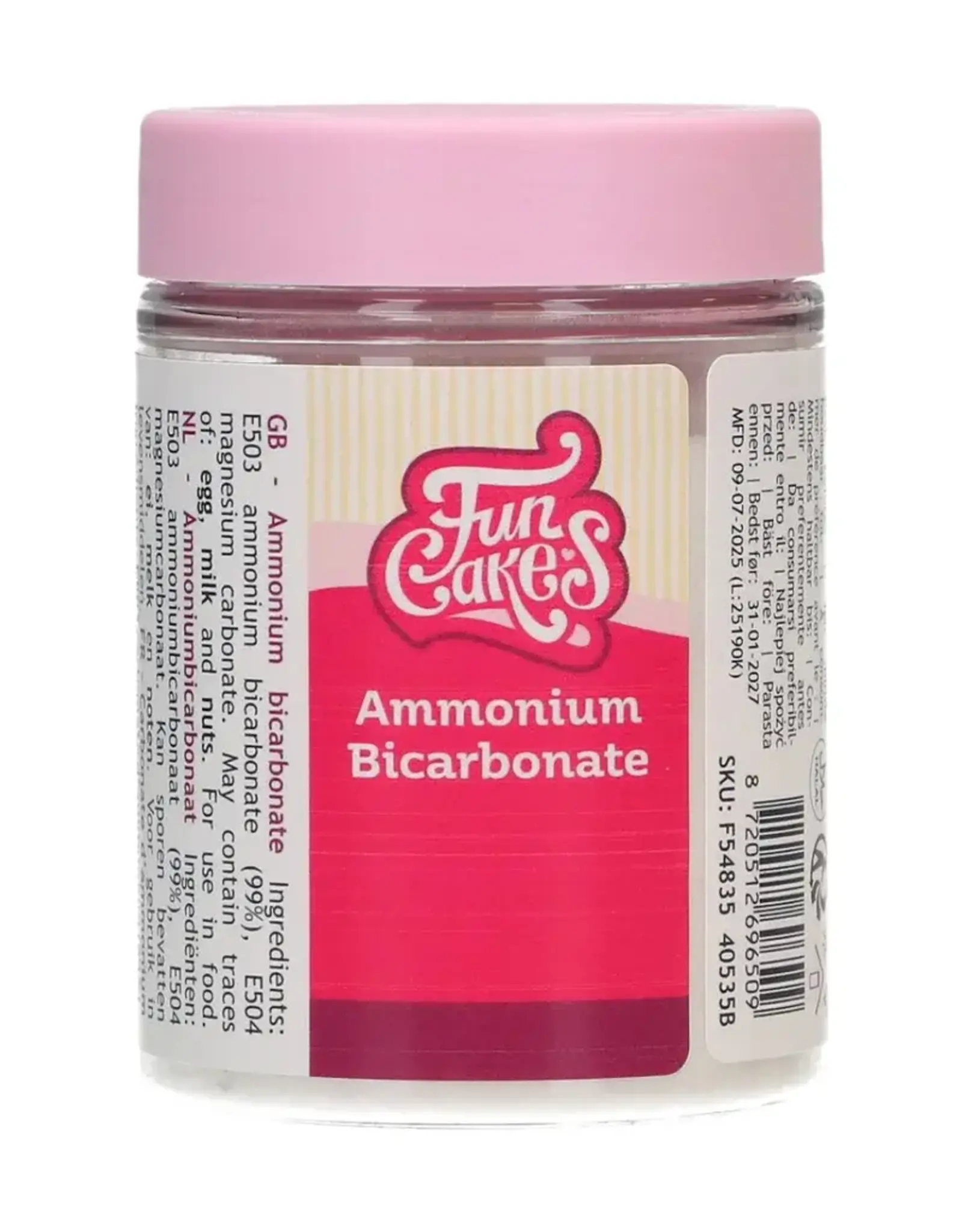 FunCakes FunCakes Ammoniumbicarbonaat/Alkali 80 g