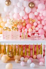 PartyDeco PartyDeco Stevige Ballonnen Wit 12 cm pk/100