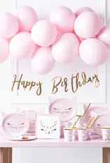 PartyDeco PartyDeco Stevige Ballonnen Roze 12 cm pk/100
