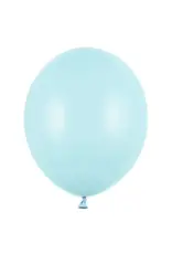 PartyDeco PartyDeco Stevige Ballonnen Blauw 12 cm pk/100