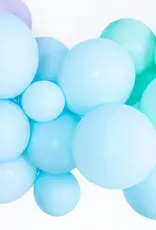 PartyDeco PartyDeco Stevige Ballonnen Blauw 12 cm pk/100