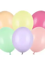 PartyDeco PartyDeco Stevige Ballonnen Pastel Mix 12 cm pk/100