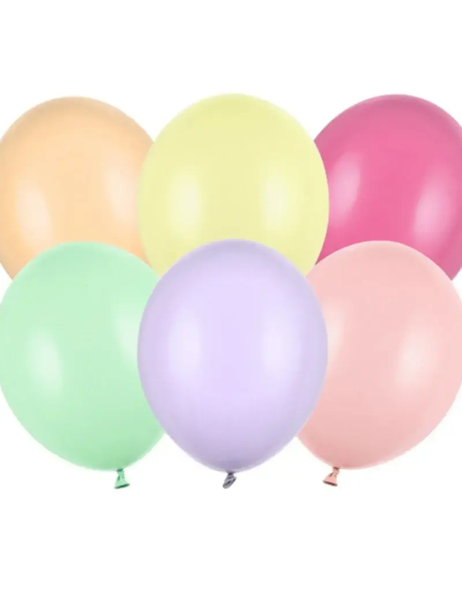 PartyDeco PartyDeco Stevige Ballonnen Pastel Mix 12 cm pk/100