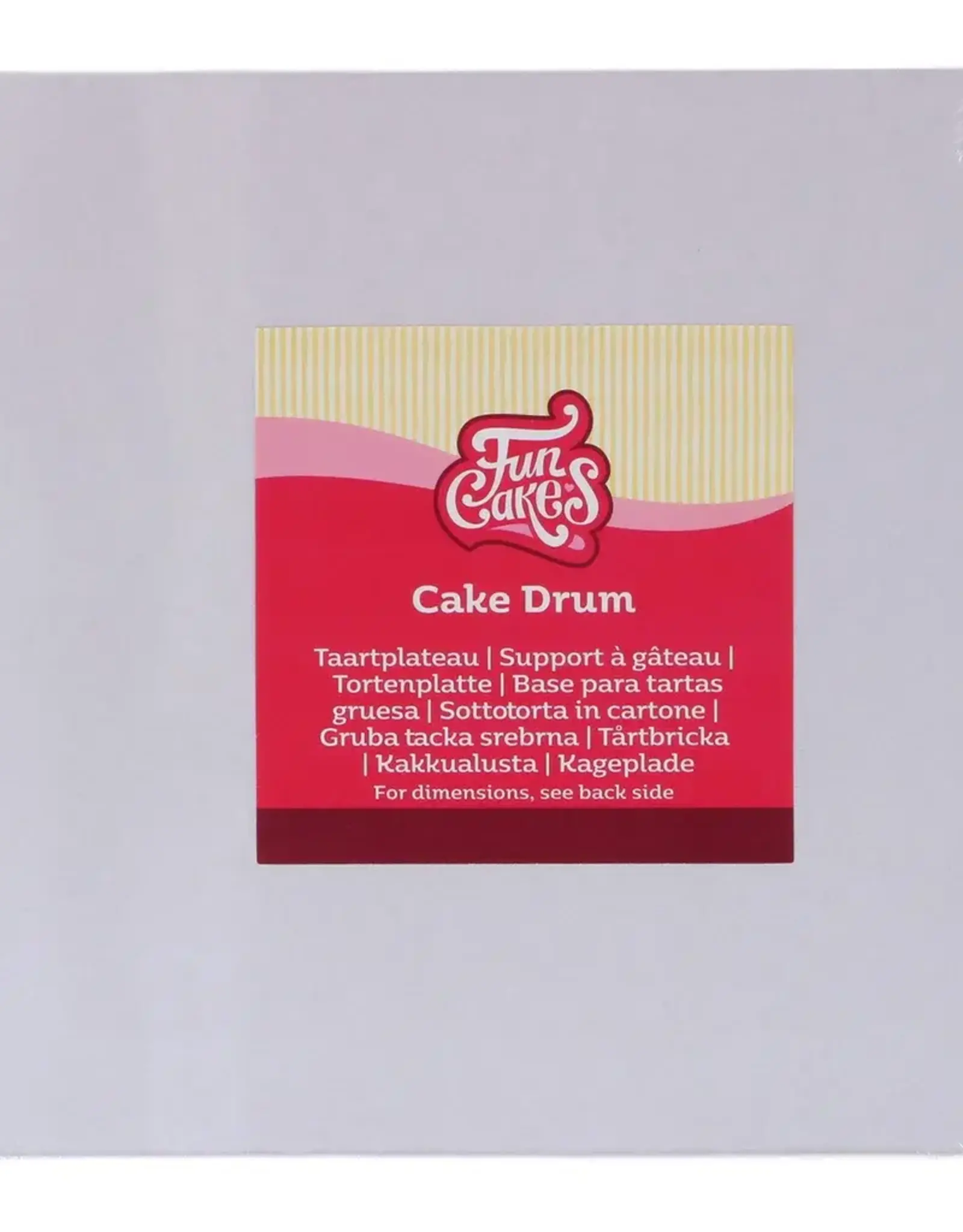 FunCakes Cake Drum Vierkant 35 cm Wit