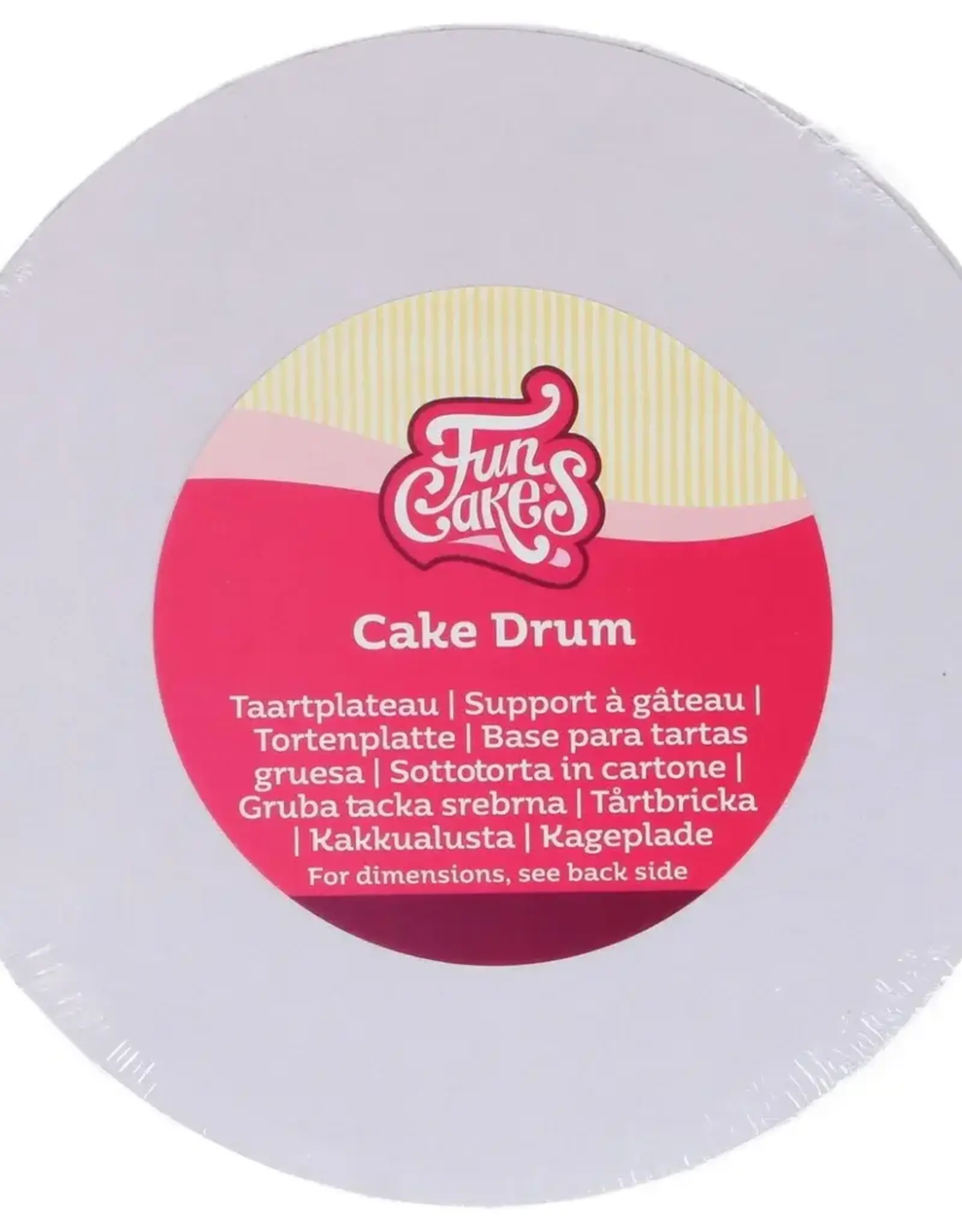 FunCakes Cake Drum Rond Ø 38 cm Wit