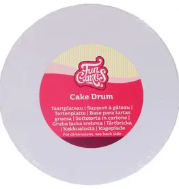 FunCakes Cake Drum Rond Ø 12,5 cm Wit