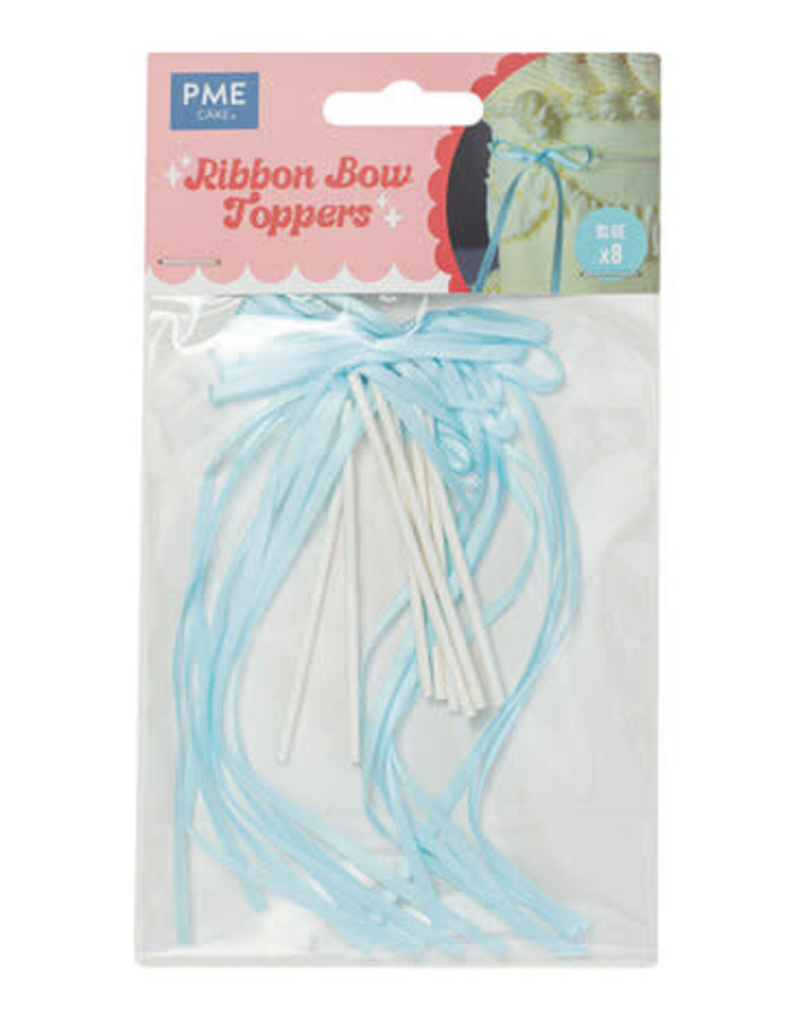 PME PME Lintstrik Taarttoppers Blue pk/8