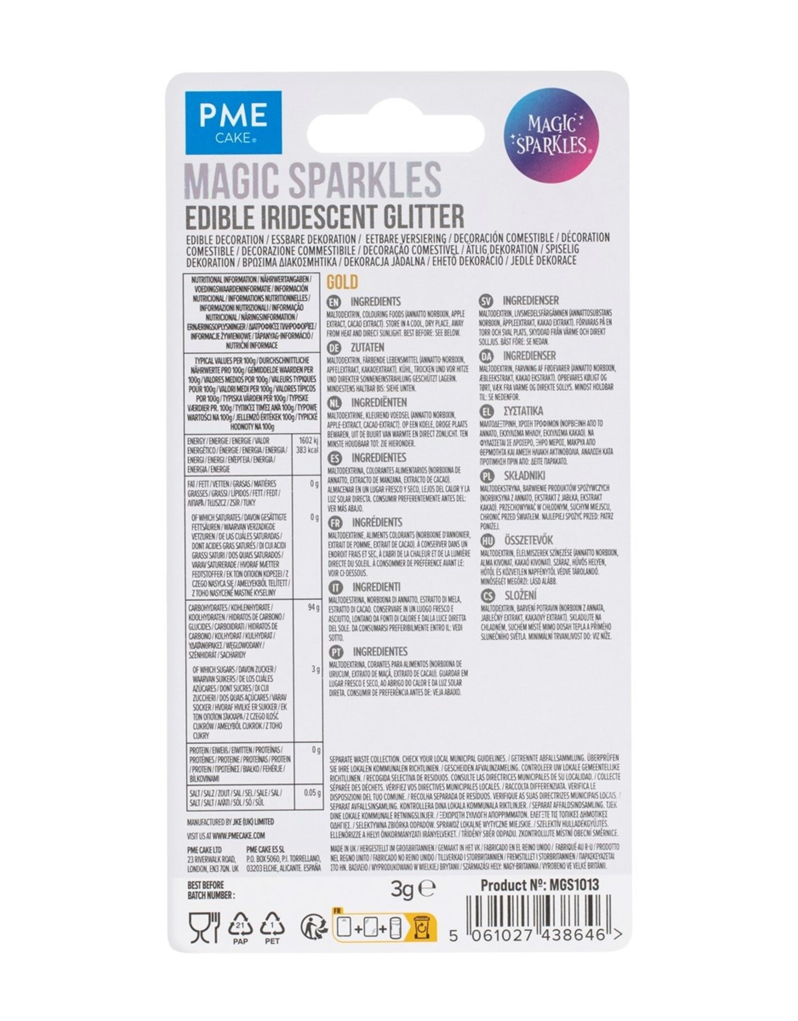 PME PME Magic Sparkles Gold 3g