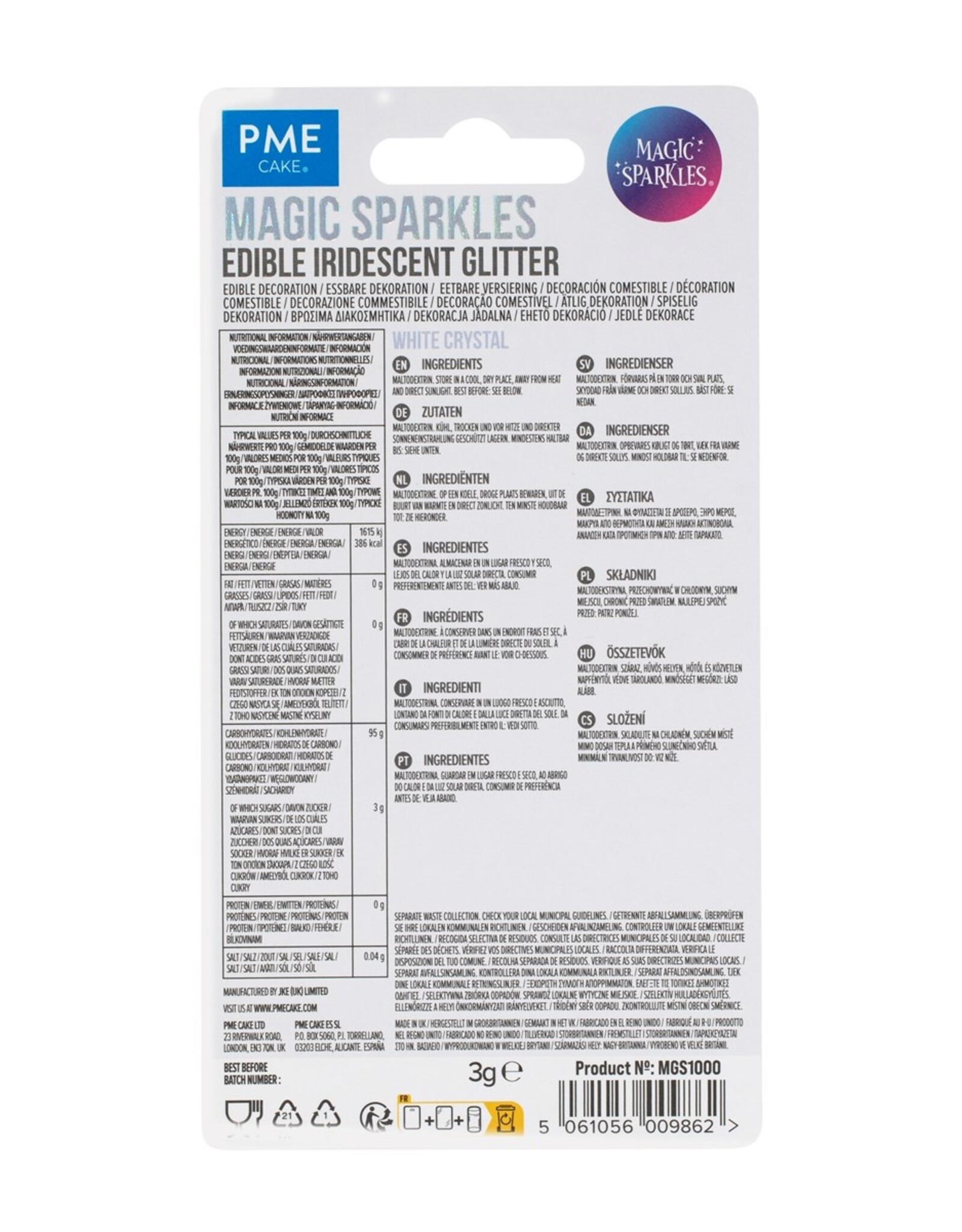 PME PME Magic Sparkles White Chrystal 3g