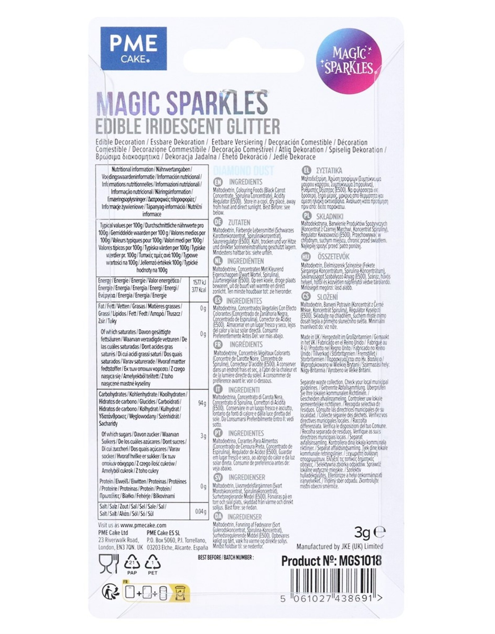 PME PME Magic Sparkles Diamond Dust 3g
