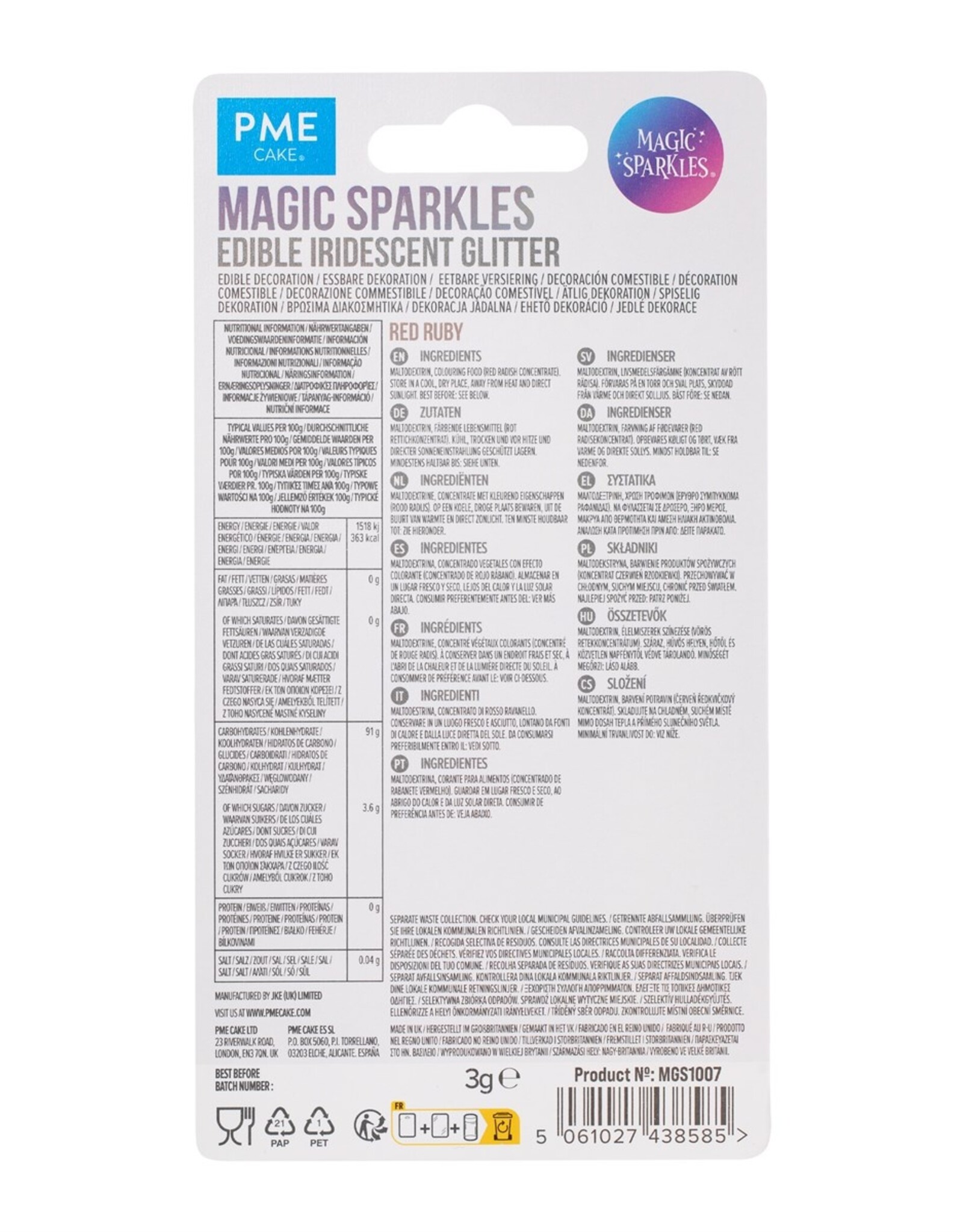 PME PME Magic Sparkles Red Ruby 3g