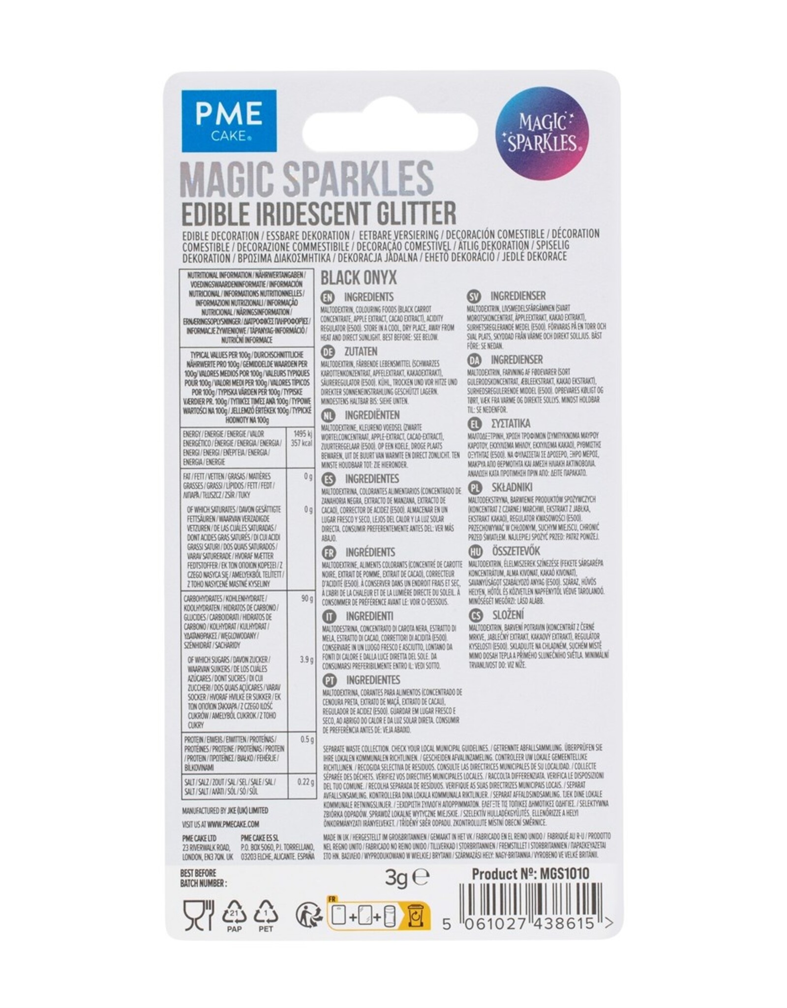 PME PME Magic Sparkles Black Onyx 3g