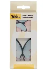Wilton Wilton Eetbare Papieren Decoraties Vlinders Pastel set/8