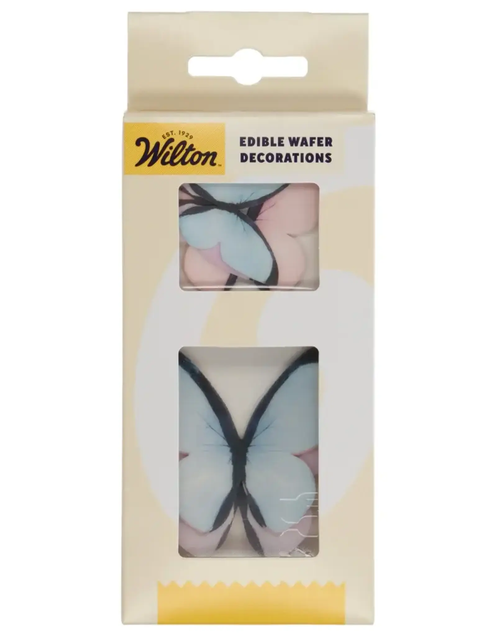 Wilton Wilton Eetbare Papieren Decoraties Vlinders Pastel set/8