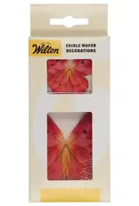 Wilton Wilton Eetbare Papieren Decoraties Vlinders Omre Roze set/8
