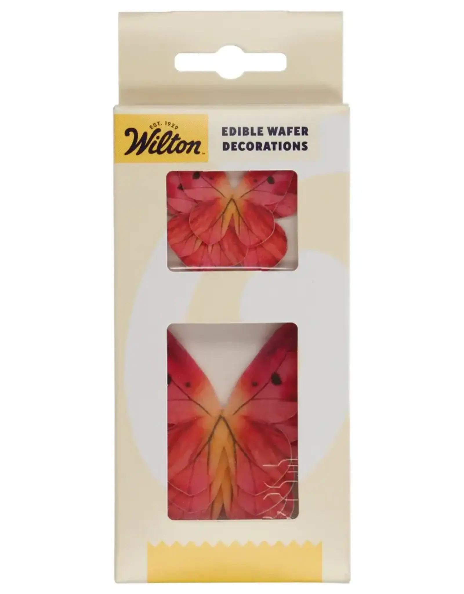 Wilton Wilton Eetbare Papieren Decoraties Vlinders Omre Roze set/8