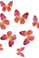 Wilton Wilton Eetbare Papieren Decoraties Vlinders Omre Roze set/8