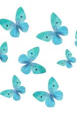 Wilton Wilton Eetbare Papieren Decoraties Vlinders Ombre Blauw set/8