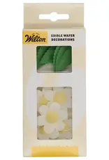 Wilton Wilton Eetbare Papieren Decoraties Bloemen & Bladeren Wit set/11