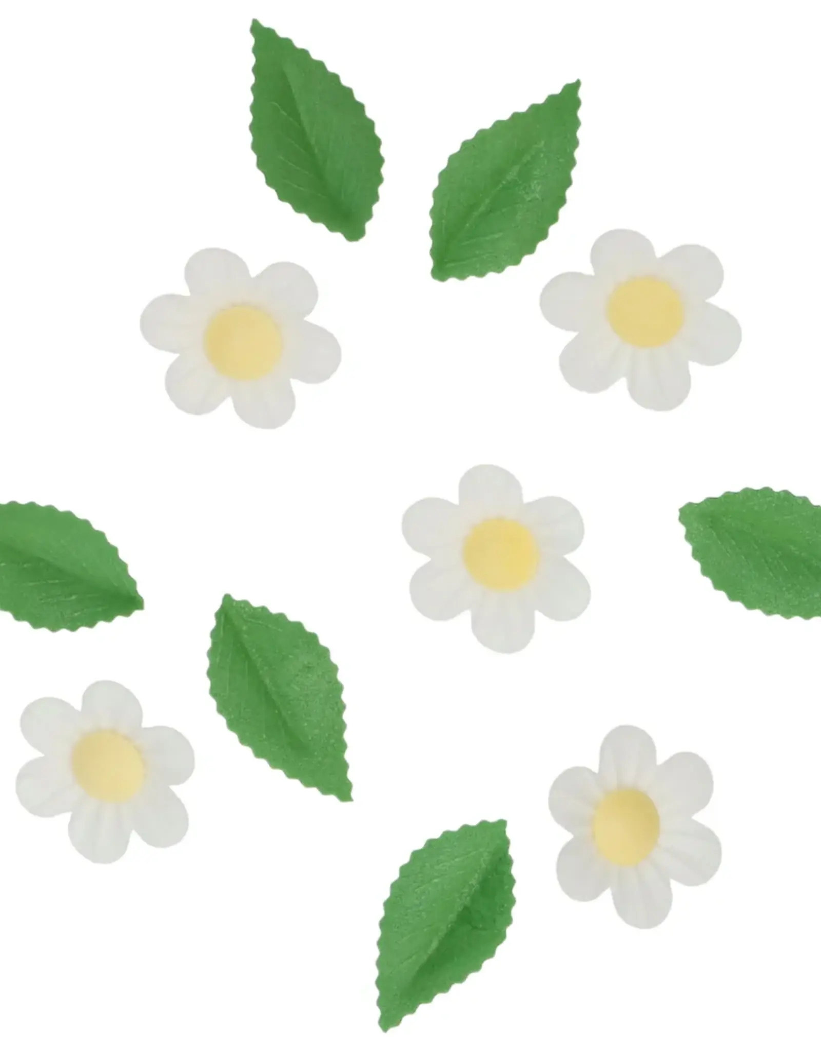 Wilton Wilton Eetbare Papieren Decoraties Bloemen & Bladeren Wit set/11