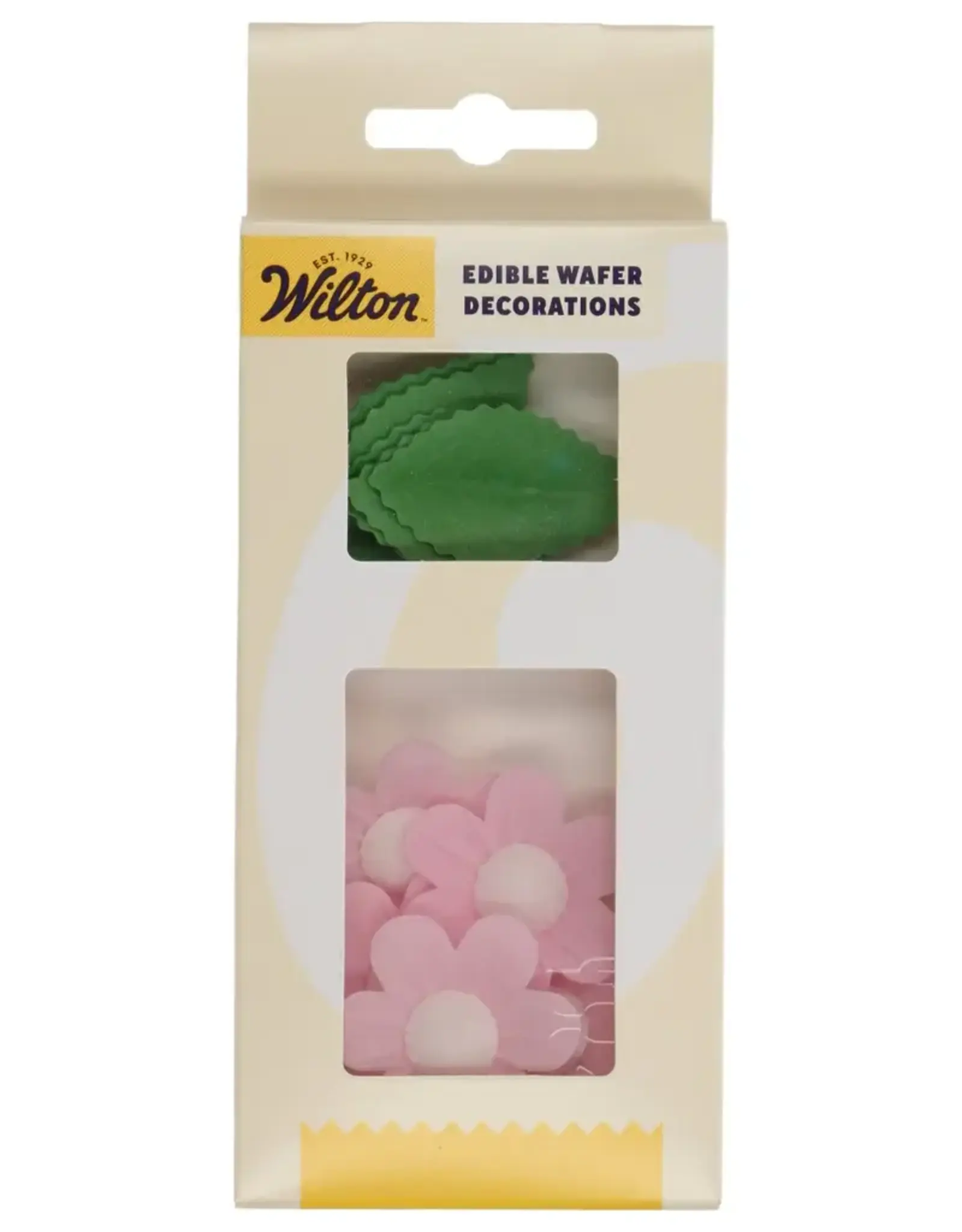 Wilton Wilton Eetbare Papieren Decoraties Bloemen & Bladeren Roze set/11