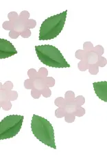 Wilton Wilton Eetbare Papieren Decoraties Bloemen & Bladeren Roze set/11