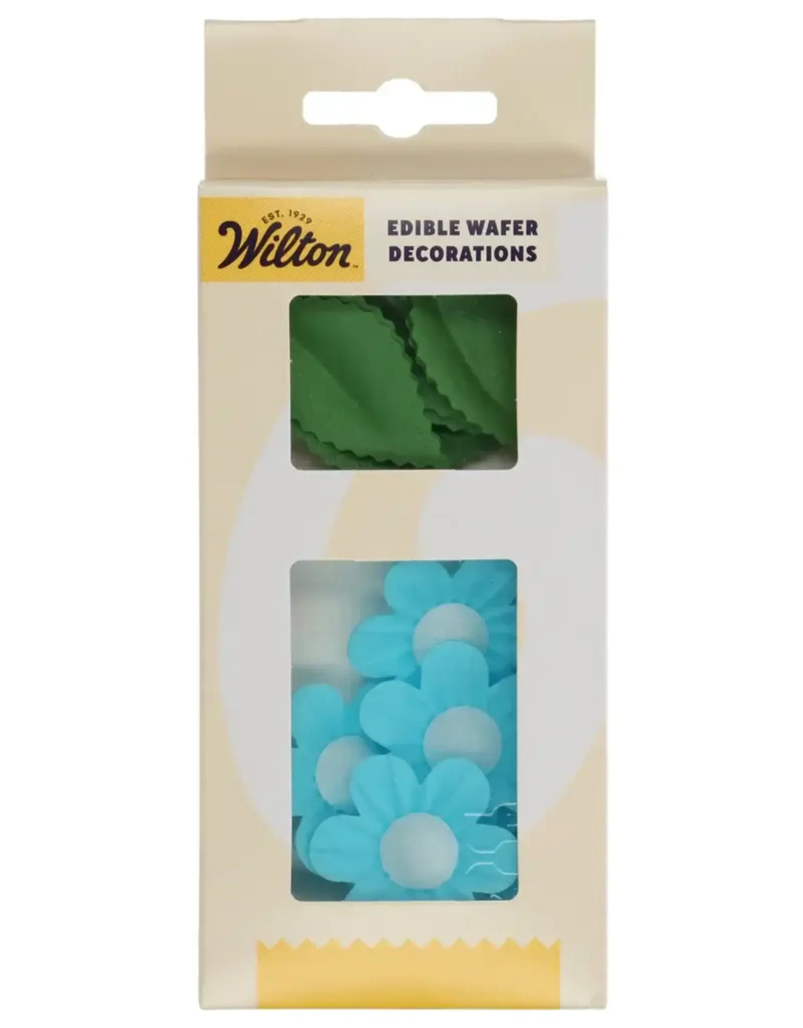 Wilton Wilton Eetbare Papieren Decoraties Bloemen & Bladeren Blauw set/11