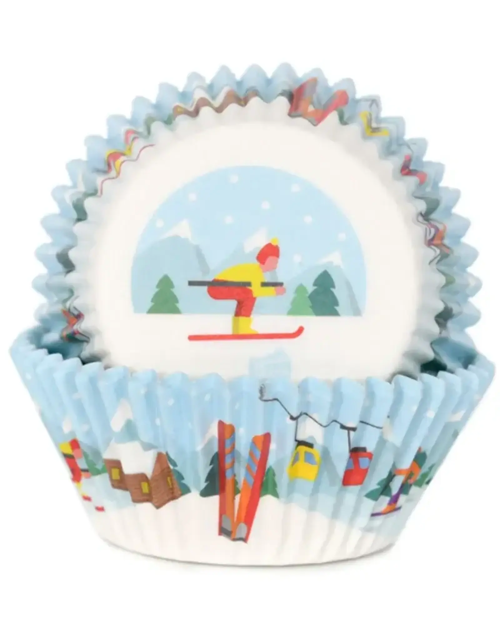House of Marie House of Marie Baking Cups Winter Ski pk/48