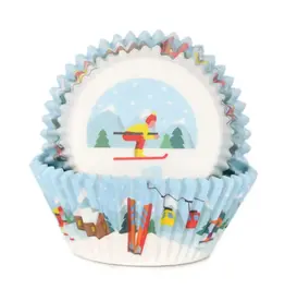 House of Marie Baking Cups Winter Ski pk/48
