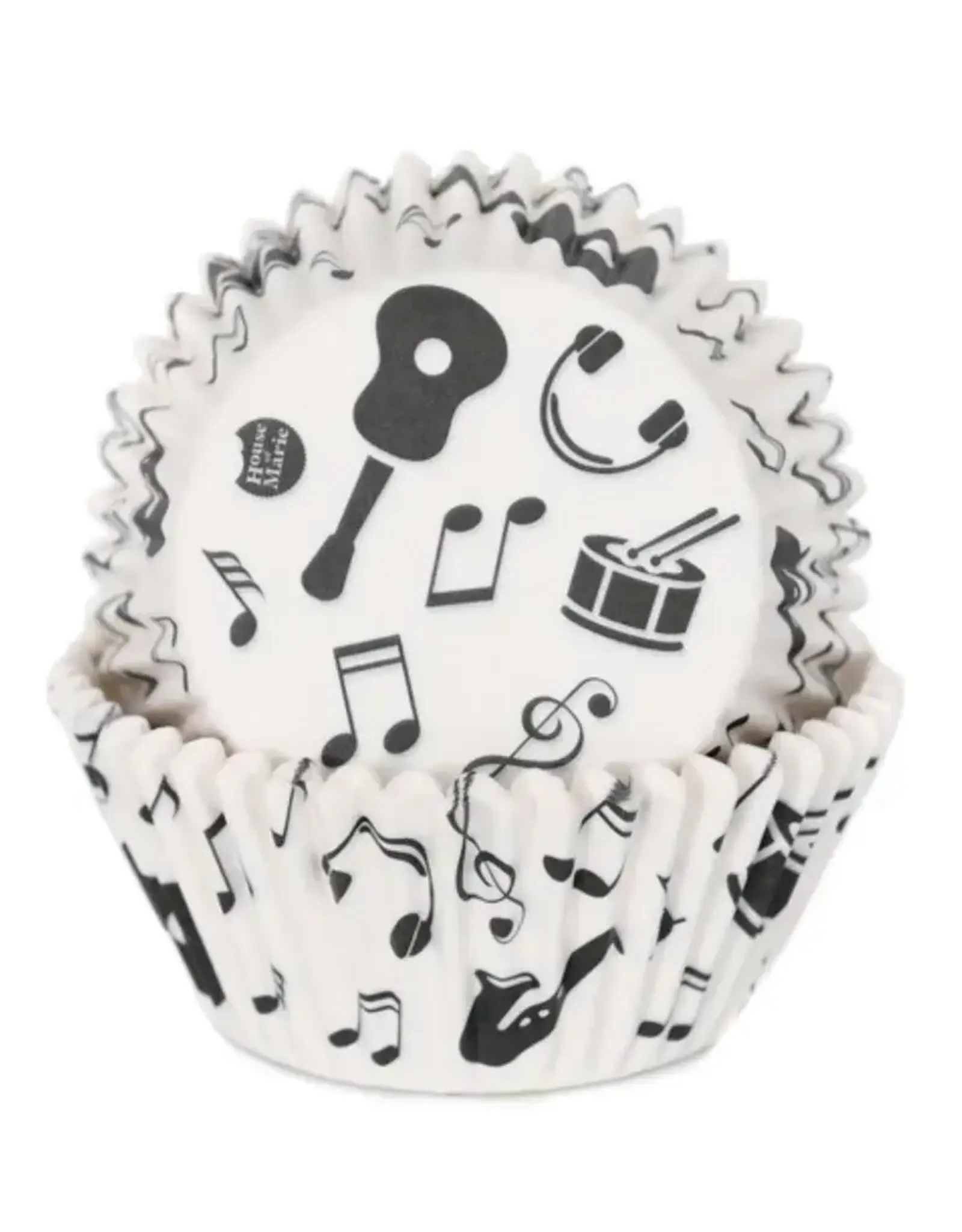 House of Marie House of Marie Baking Cups Music Notes pk/48