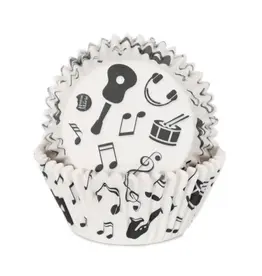 House of Marie Baking Cups Music Notes pk/48