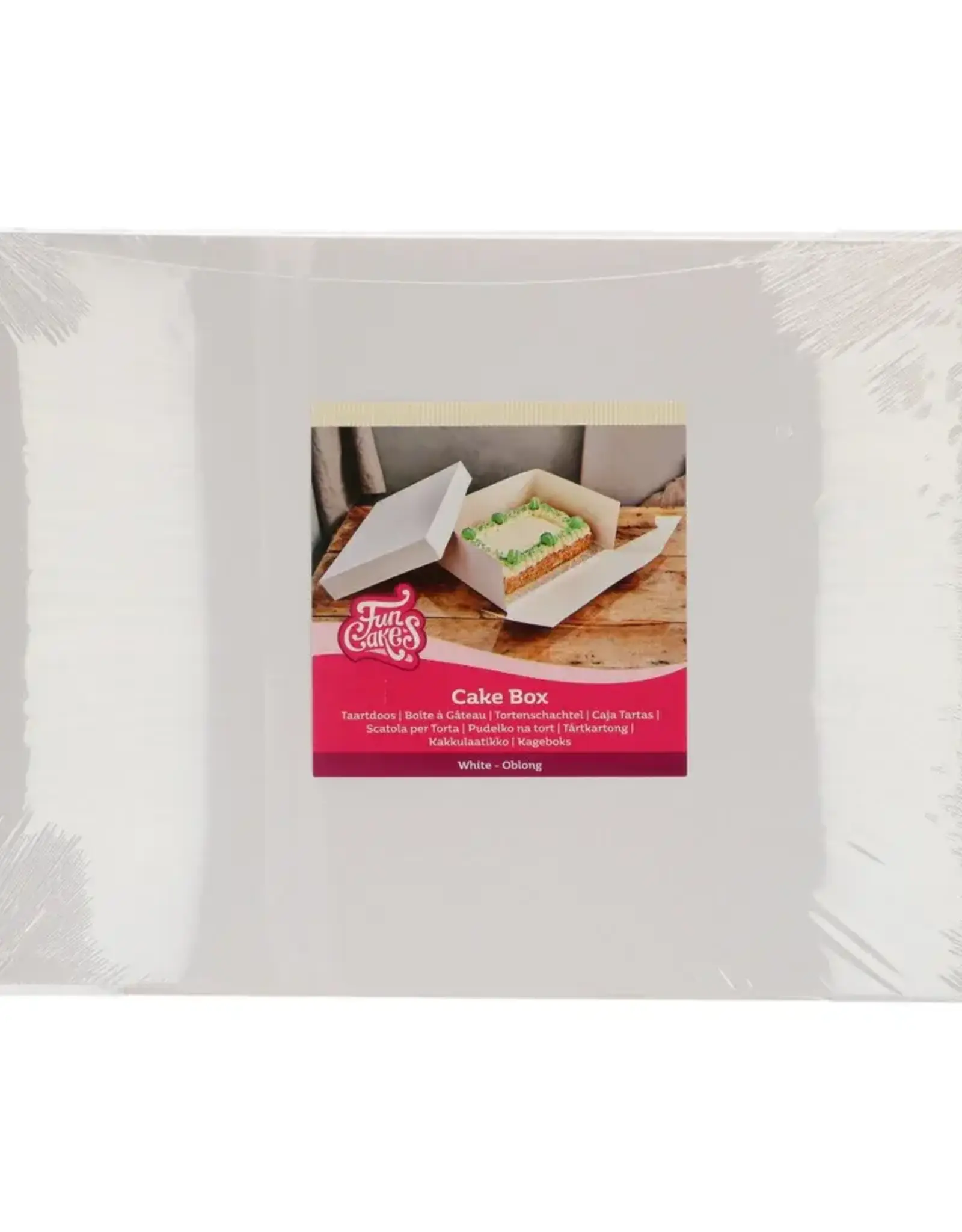 FunCakes FunCakes Taartdoos Wit 40x30x20 cm pk/1