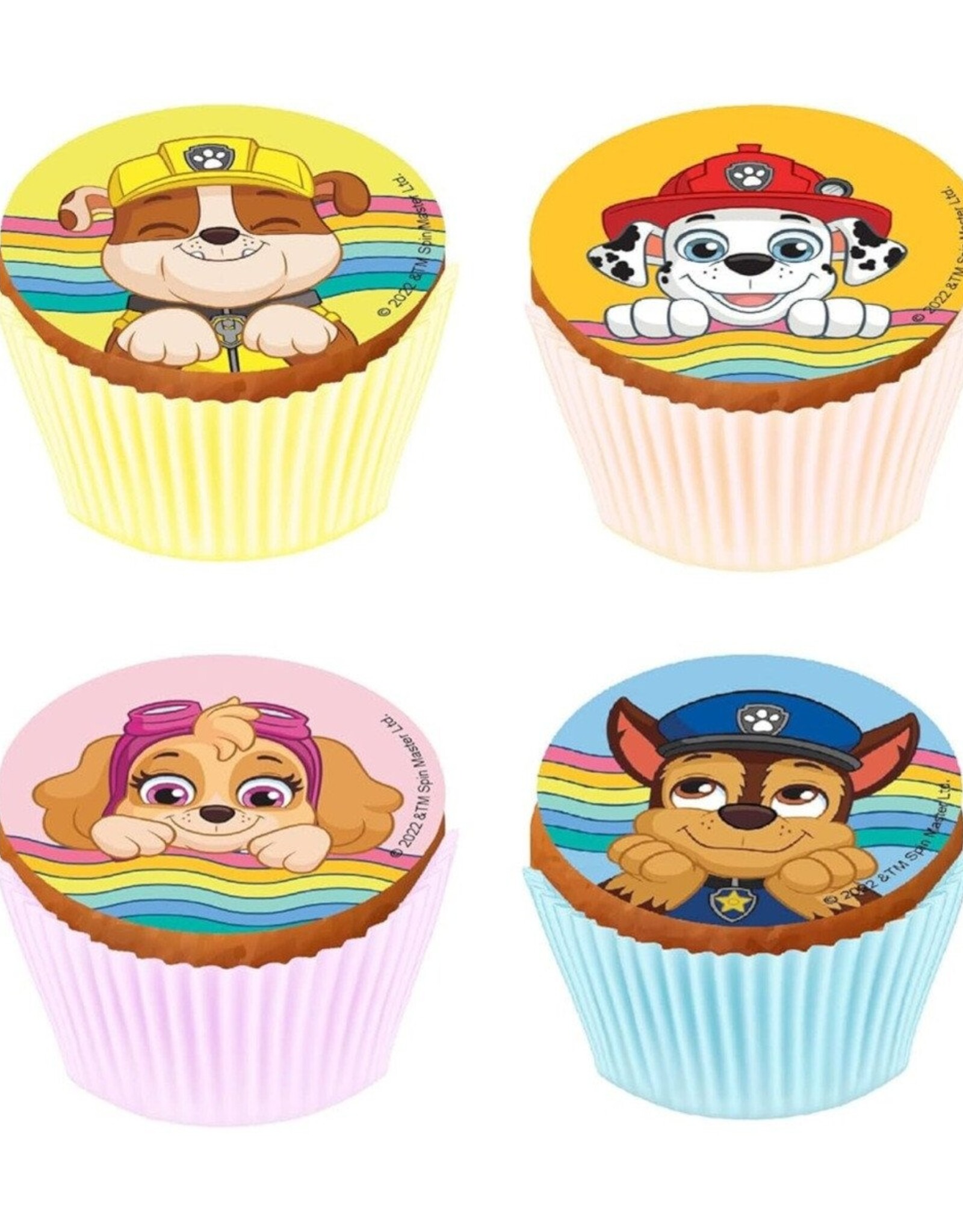 Overig Cupcake Deco Sheet Paw Patrol Ø5,3cm Set/12