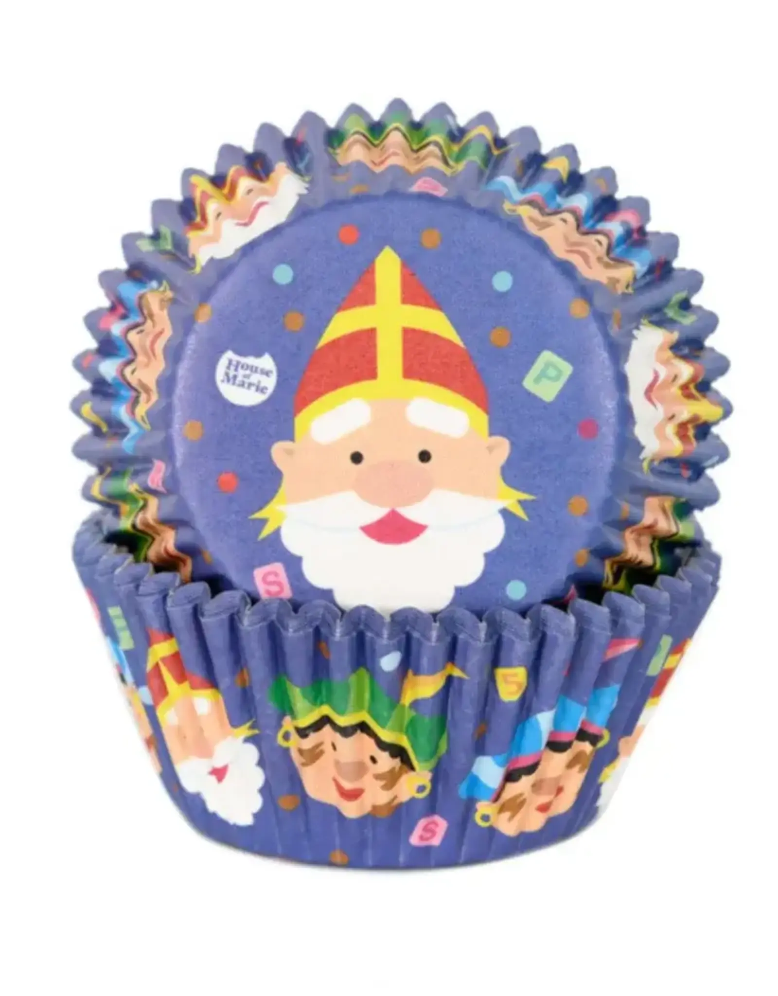House of Marie House of Marie Baking Cups Sinterklaas set/48