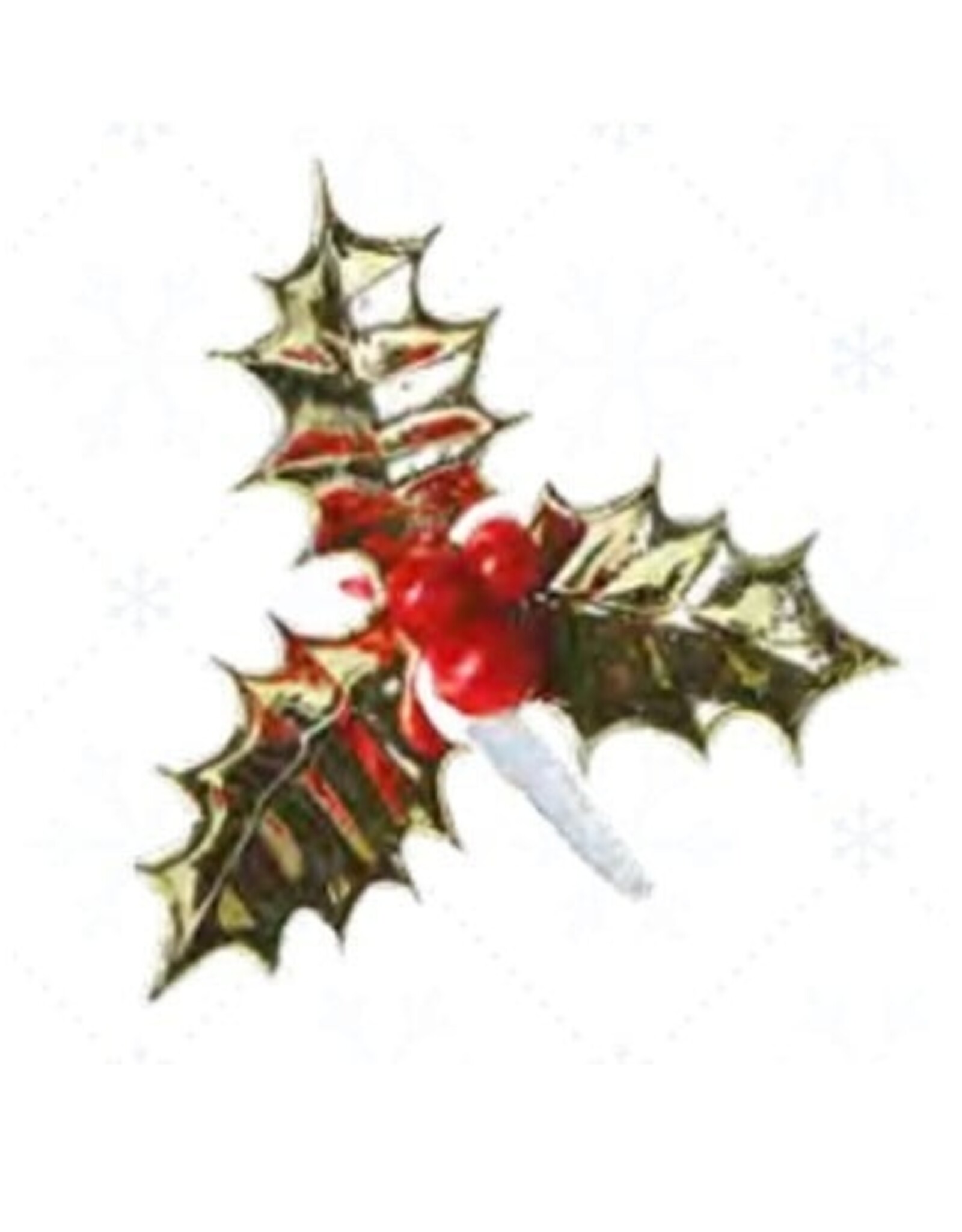 Overig Taartdecoratie Hulstblad Goud met Bes Prikkers 24 stuks