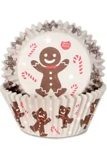 House of Marie House of Marie Baking Cups Gingerbread Man pk/48
