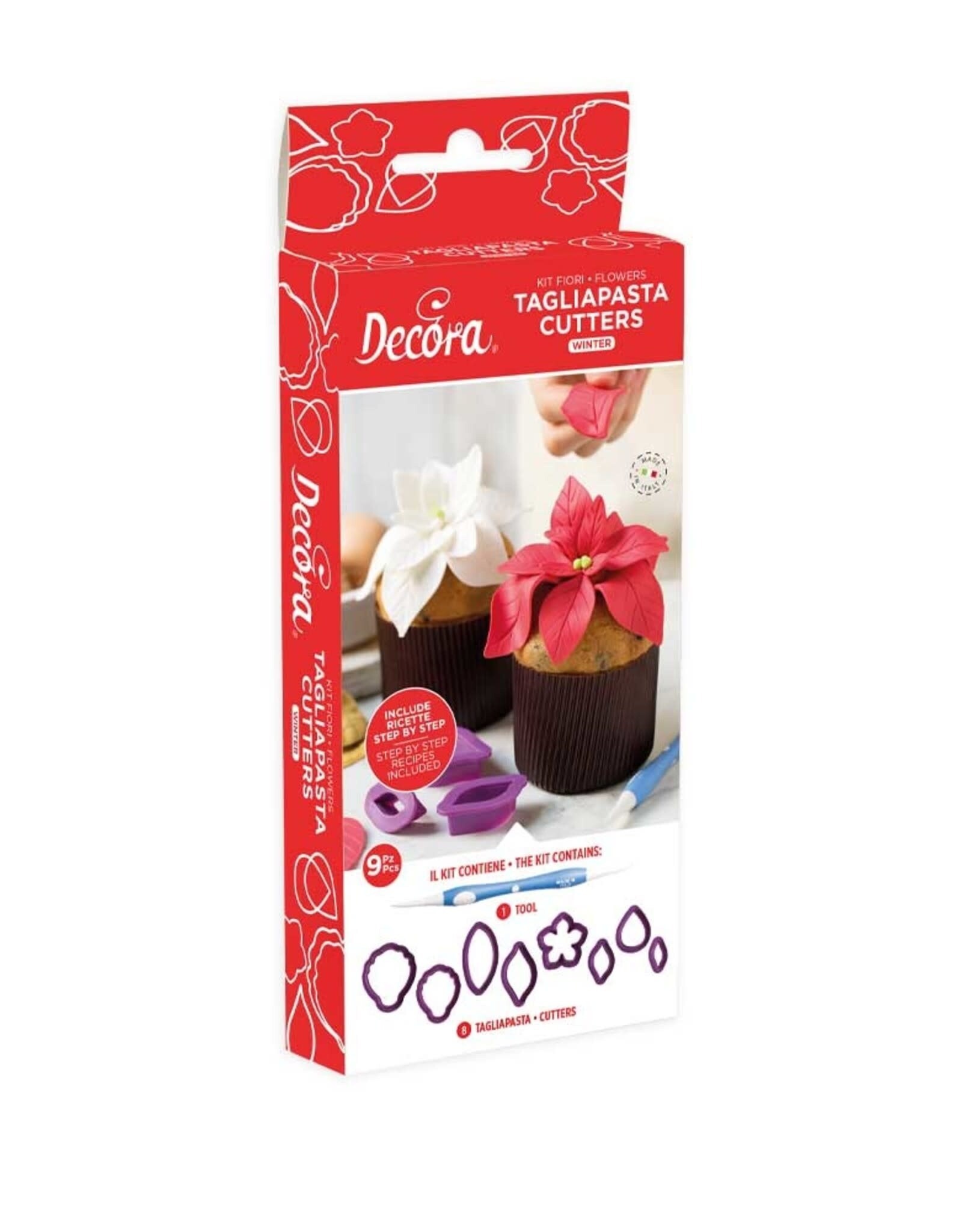 Decora Bloemen Uitsteker Winter Set/9