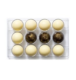 Decora Decora Chocolate Mould Halve Bol/12 Ø 50mm