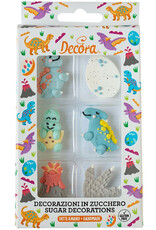 Decora Decora Suikerdecoratie Dinosaurus Set/6