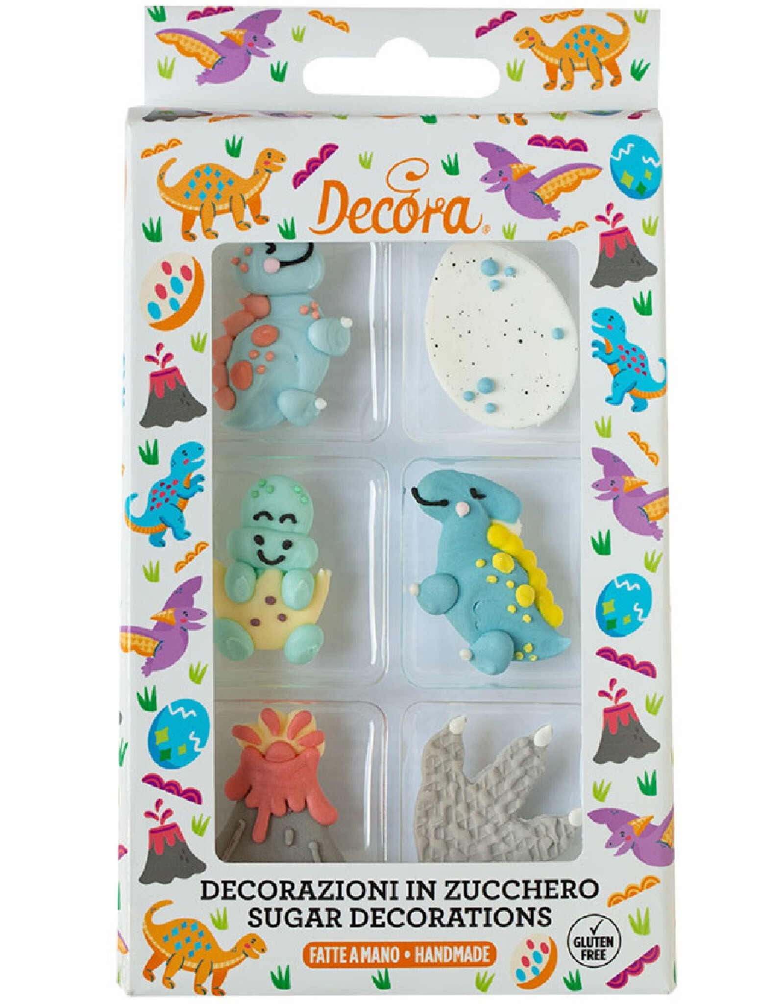 Decora Decora Suikerdecoratie Dinosaurus Set/6