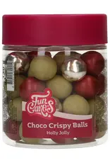 FunCakes FunCakes Choco Crispy Ballen - Holly Jolly