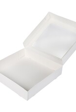 BNC BNC Taartdoos Wit met Venster 30x30x6 cm pk/3