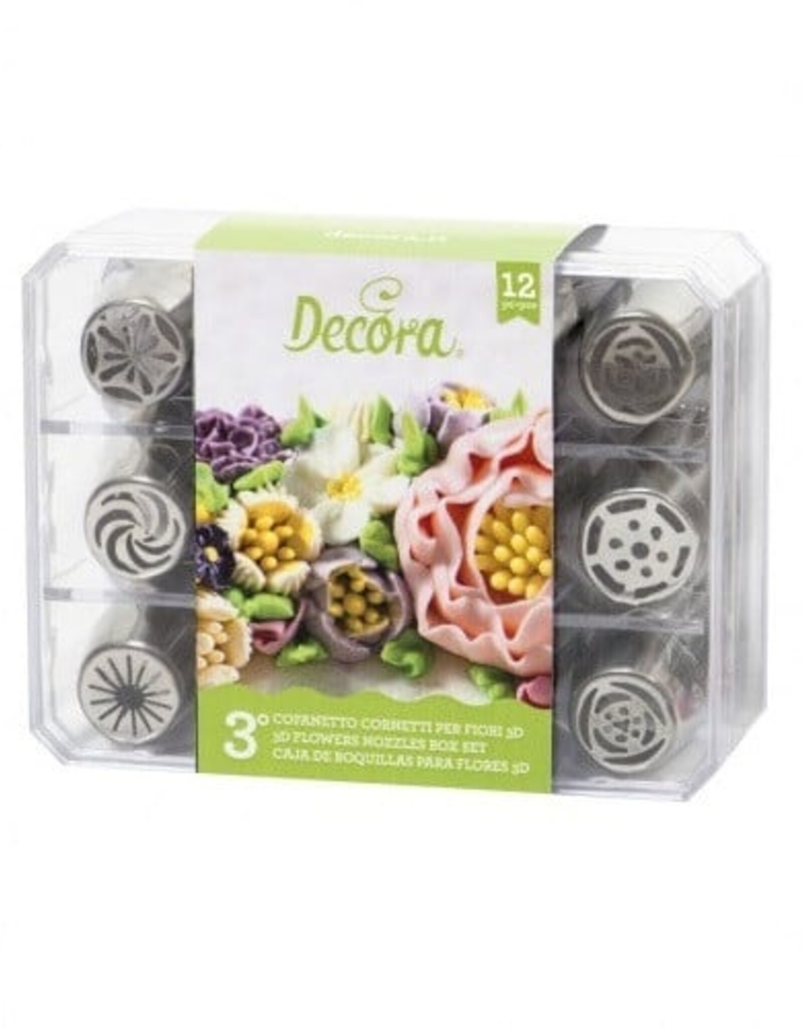 Decora Decora Botercrème Spuitmondjes 3 Set/12