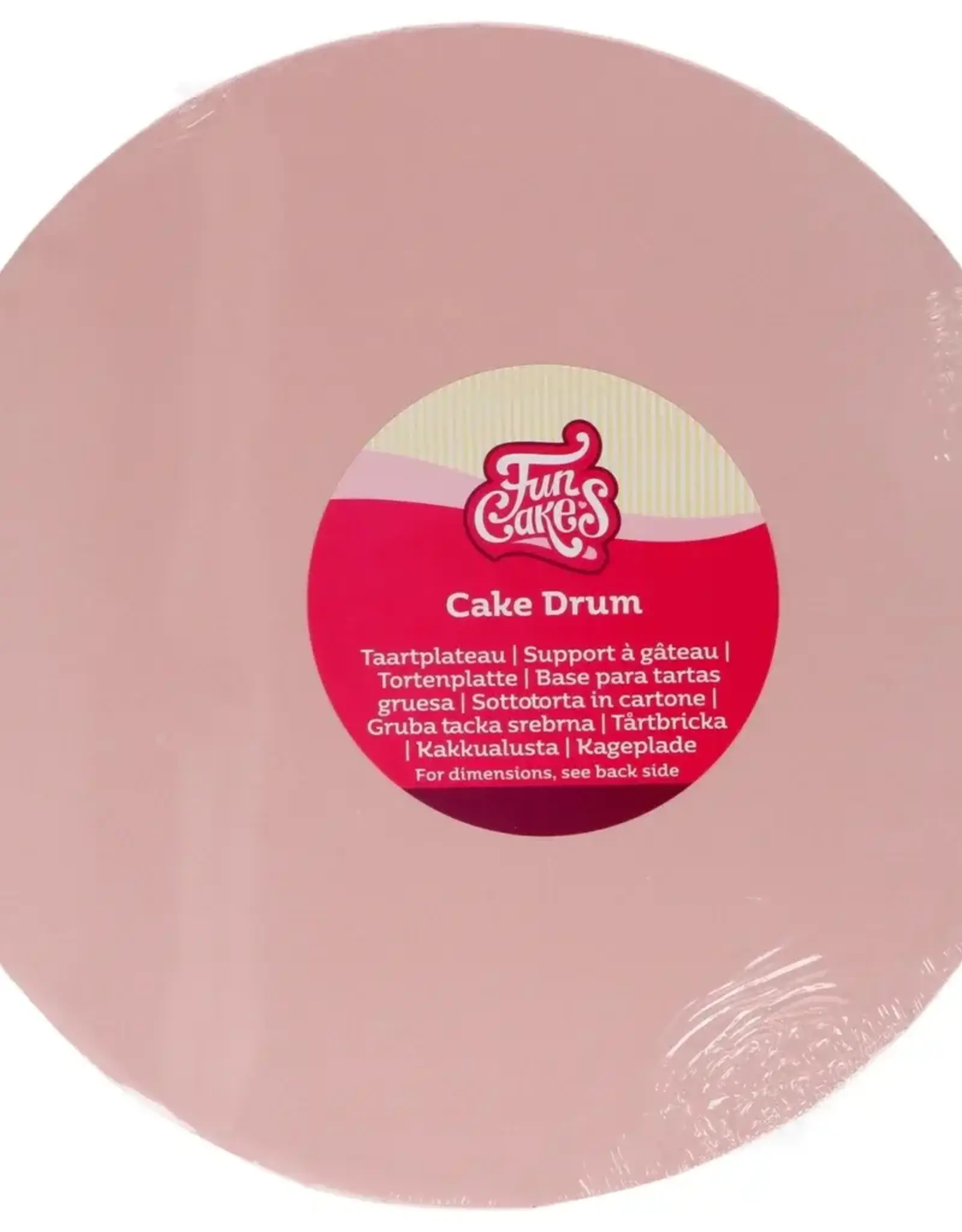 FunCakes Cake Drum Rond Ø 25 cm Pastel Roze