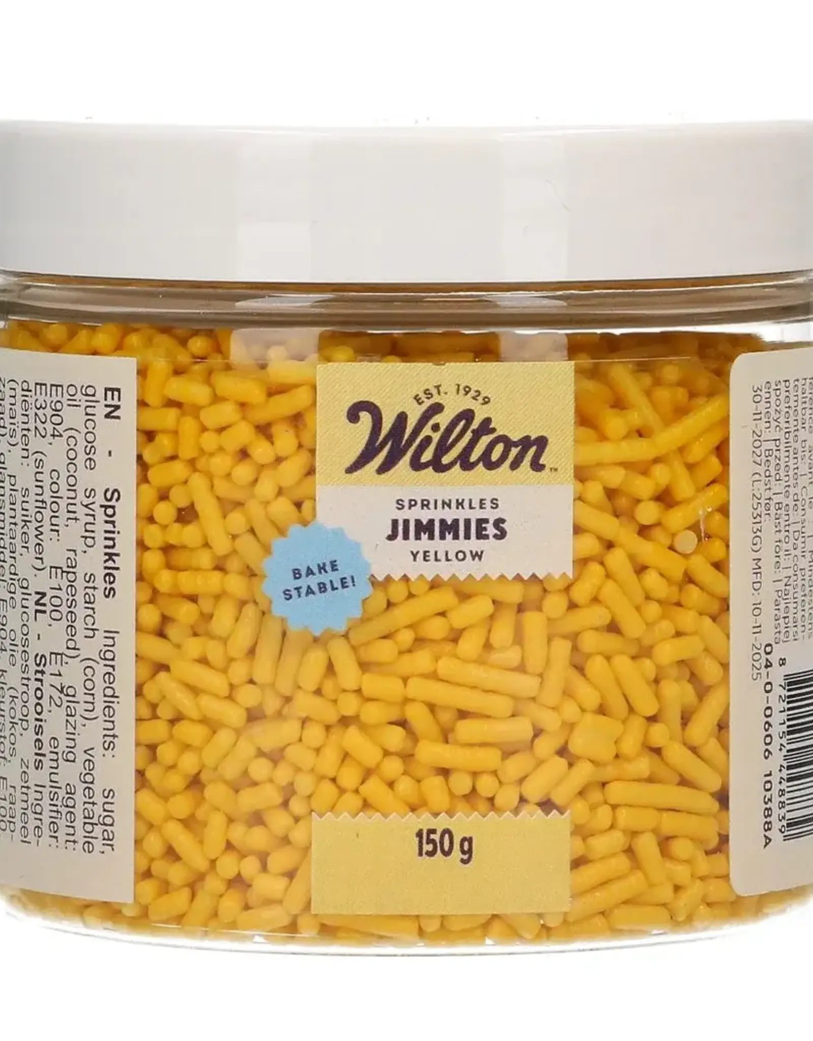 Wilton Wilton Jimmies Geel 150g