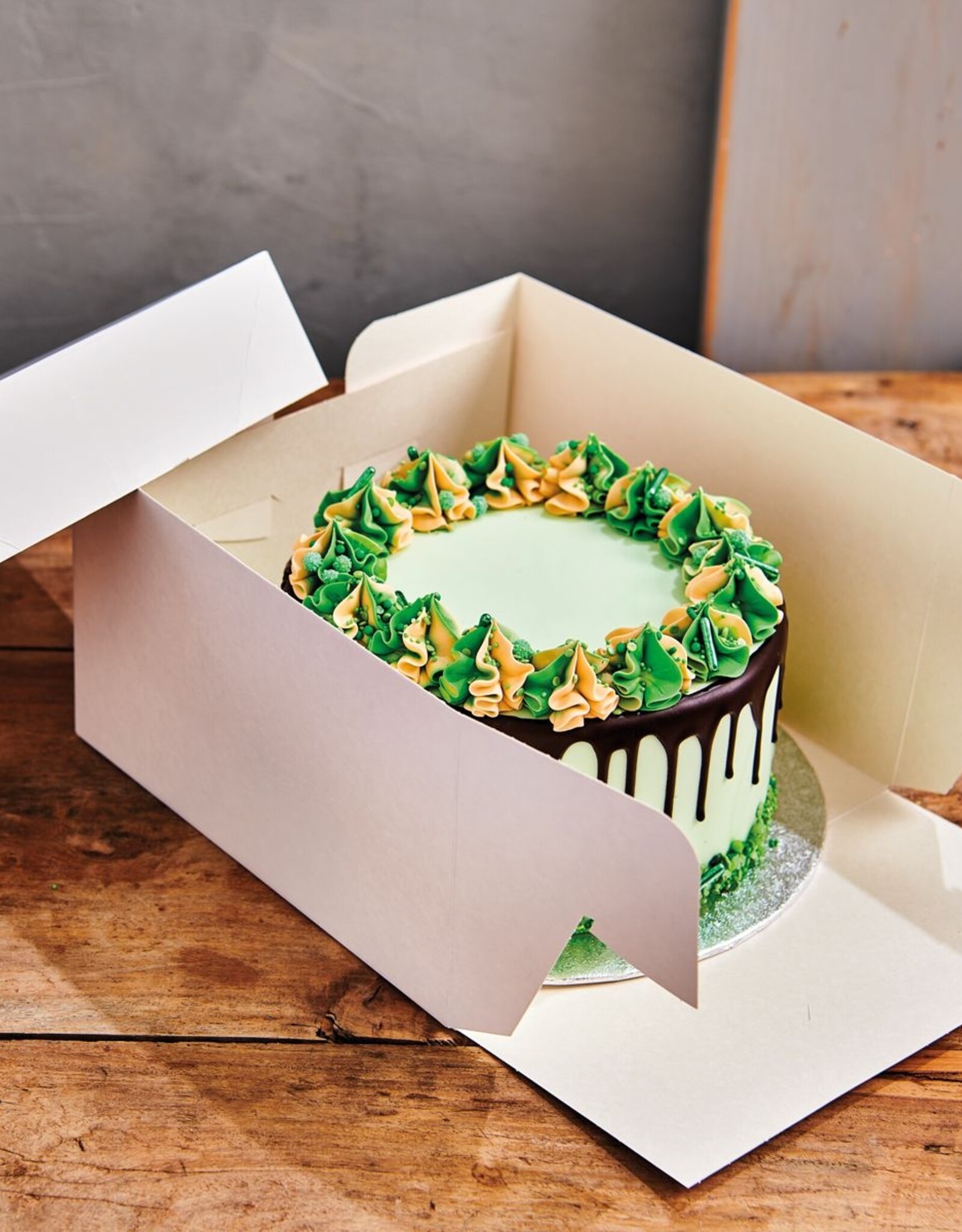 FunCakes FunCakes Taartdoos Wit 28x28x20cm- pk/25